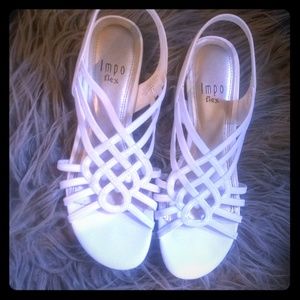 White Impo flex sandals